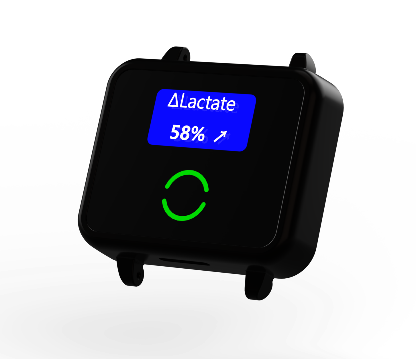 Cori device without band, with screen and LED